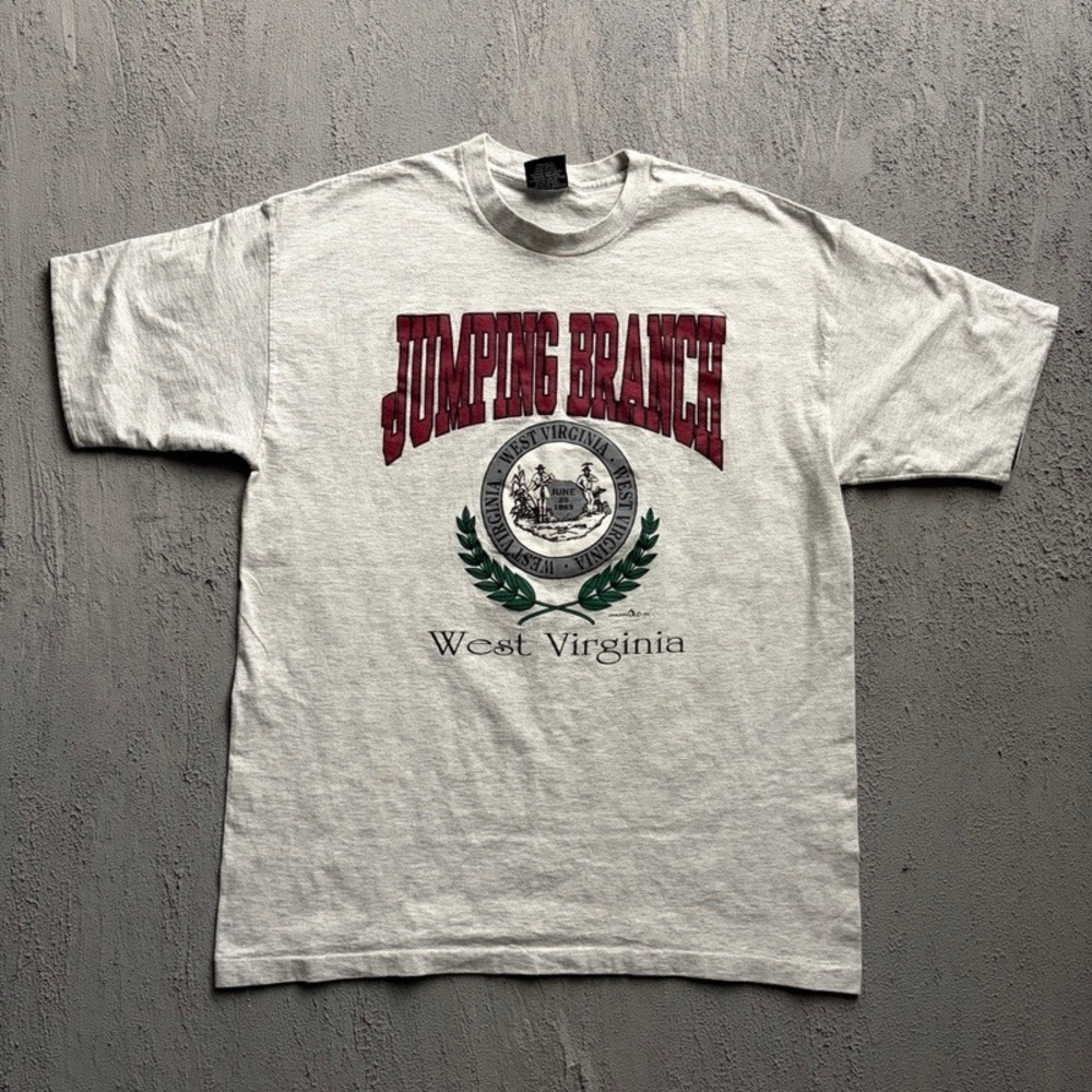 Vintage Jumping Branch West Virginia Shirt XL Grey 1990s